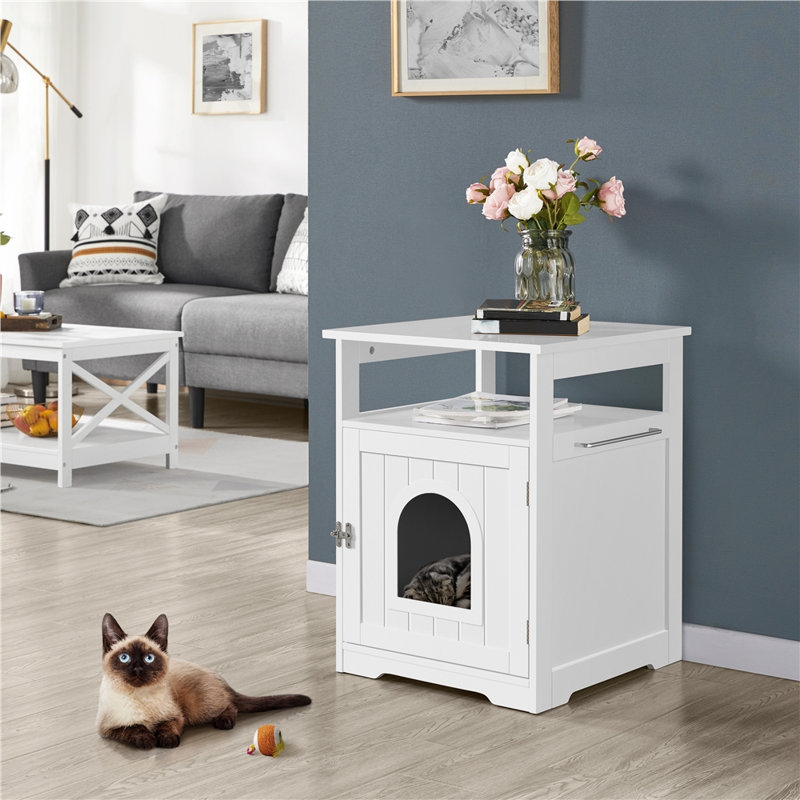 Archie & Oscar™ Hartlyn Cat Litter Box Enclosure Lockable Wooden Pet